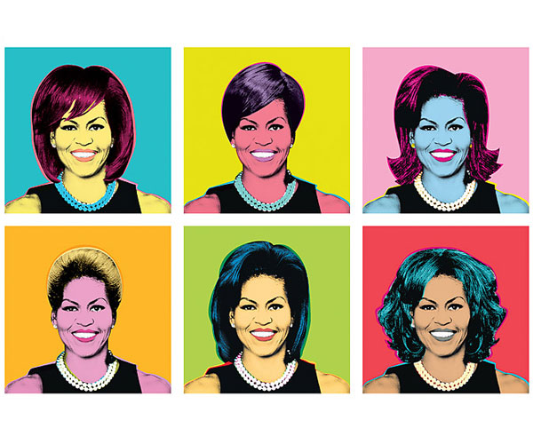 Illustration of Michelle Obama for Time Magazine